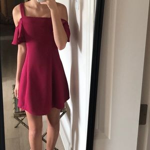 bright red hemline boutiue dress